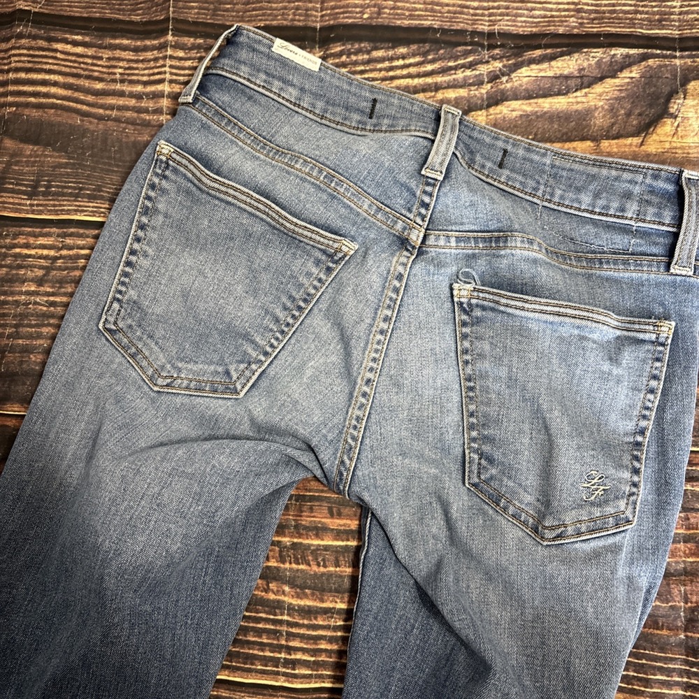 Lovers & Friends Denim Ricky Mid Rise Skinny Jeans In Rivaldi Size 23 - Picture 9 of 10